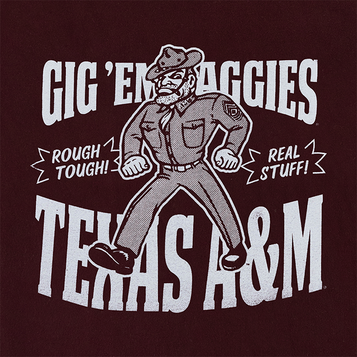 Texas A&M Aggies Maroon Vintage Sarge T-shirt