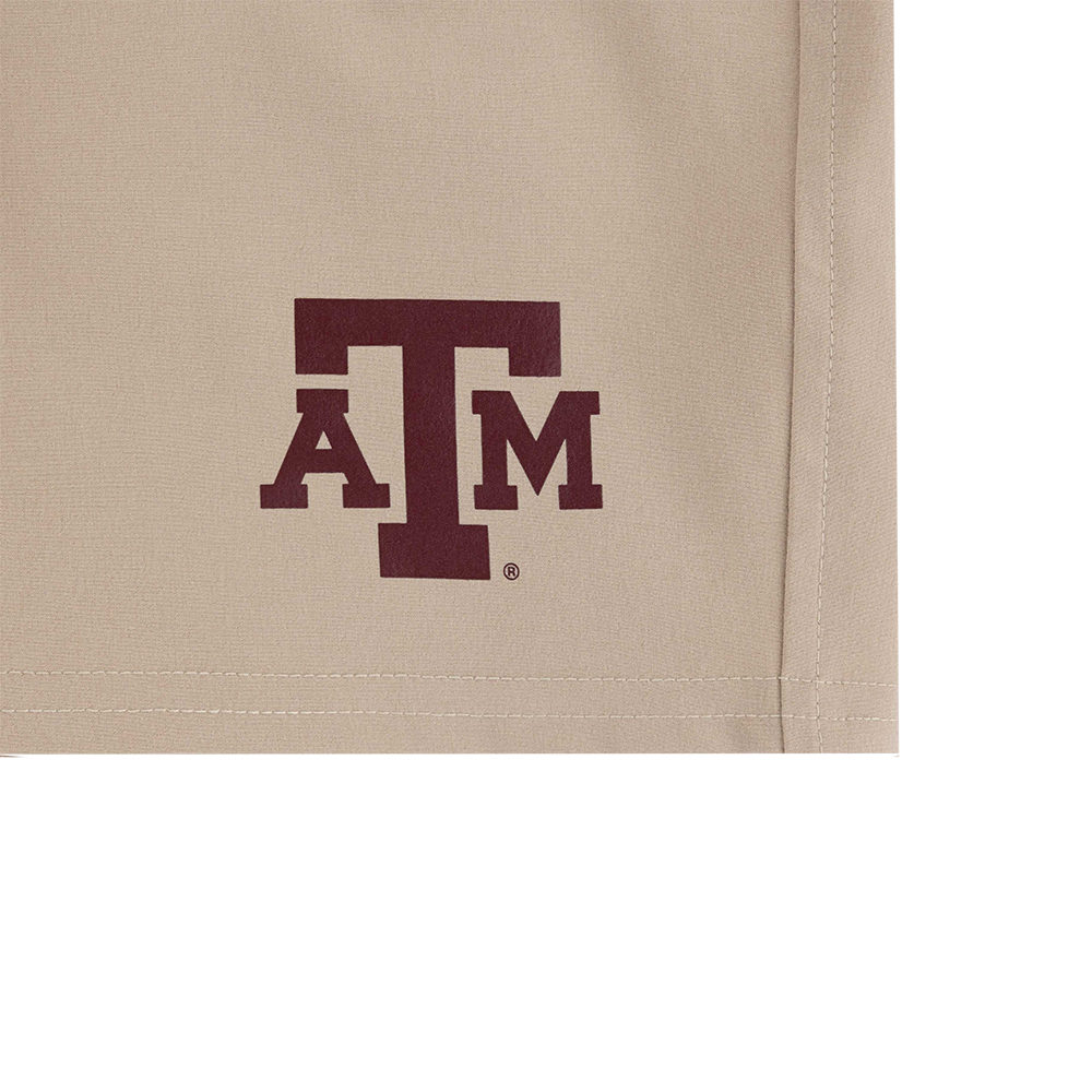 Texas A&M Columbia Mens Stretch Short - Beige