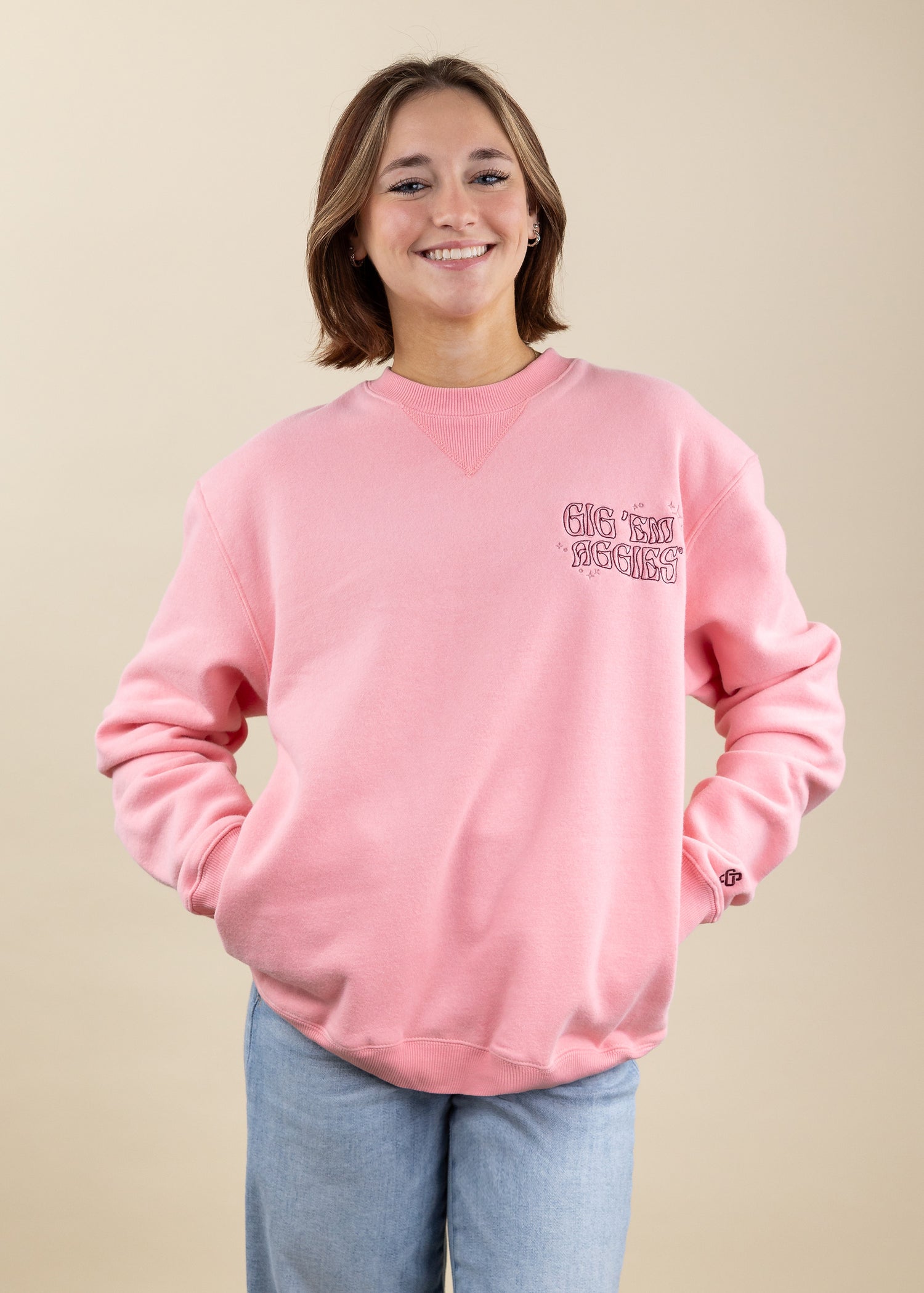 Collegiate Outfitters Gig 'Em Aggies Collage Sweatshirt