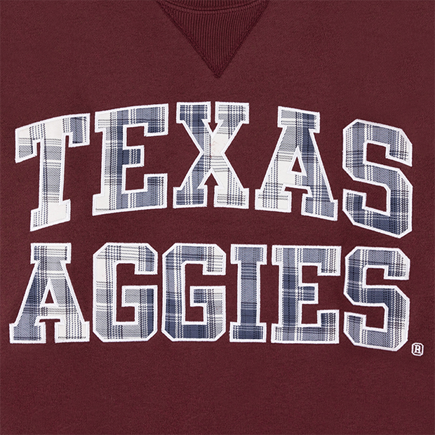 Texas Aggies Collegiate Outfitters Plaid Texas Aggies Maroon Sweatshirt