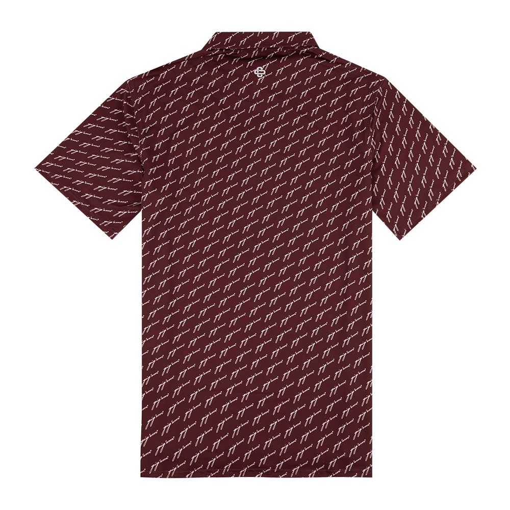 Collegiate Outfitters Script Gig 'Em All Over Polo