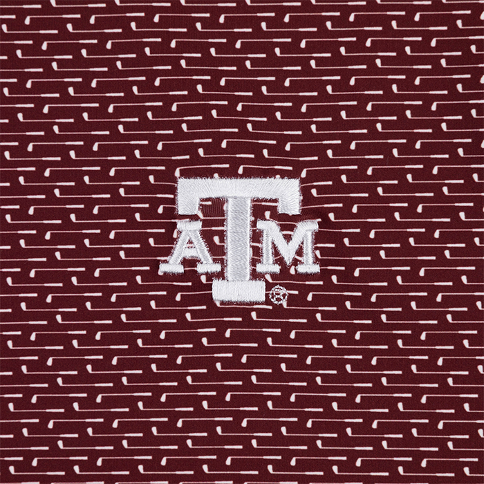 Texas A&M Collegiate Outfitters Golf Club Pattern Polo