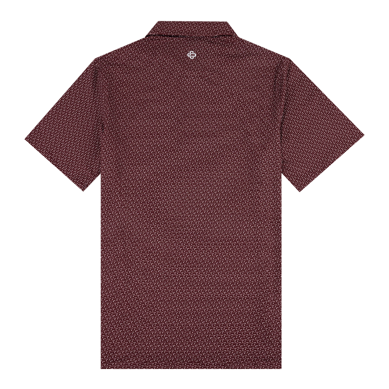 Texas A&M Collegiate Outfitters Golf Club Pattern Polo
