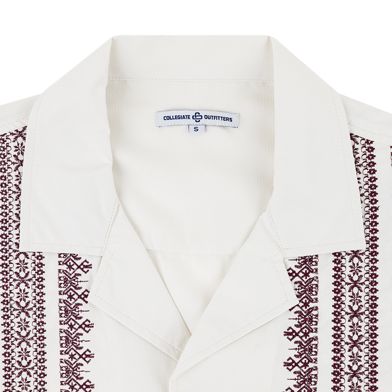 Texas A&M Collegiate Outfitters Guaybera Embroidered Button Down