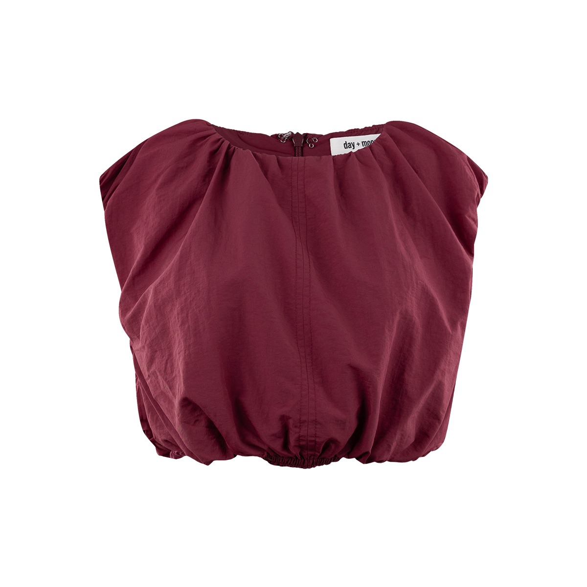 Maroon Bubble Top and Skirt Set