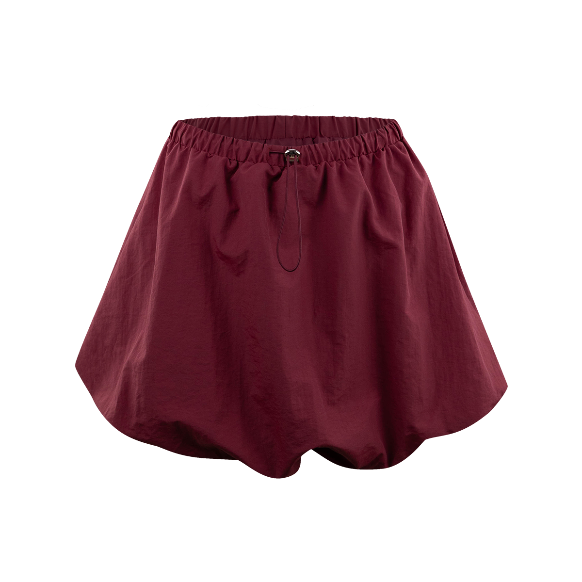 Maroon Bubble Top and Skirt Set