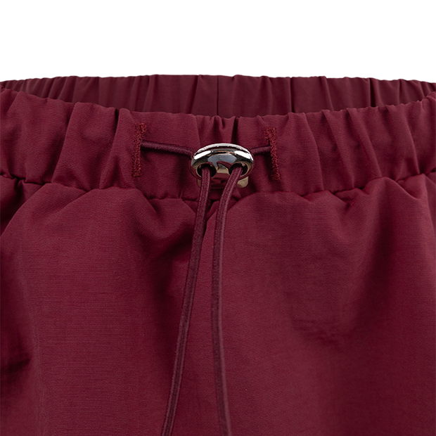 Maroon Bubble Top and Skirt Set