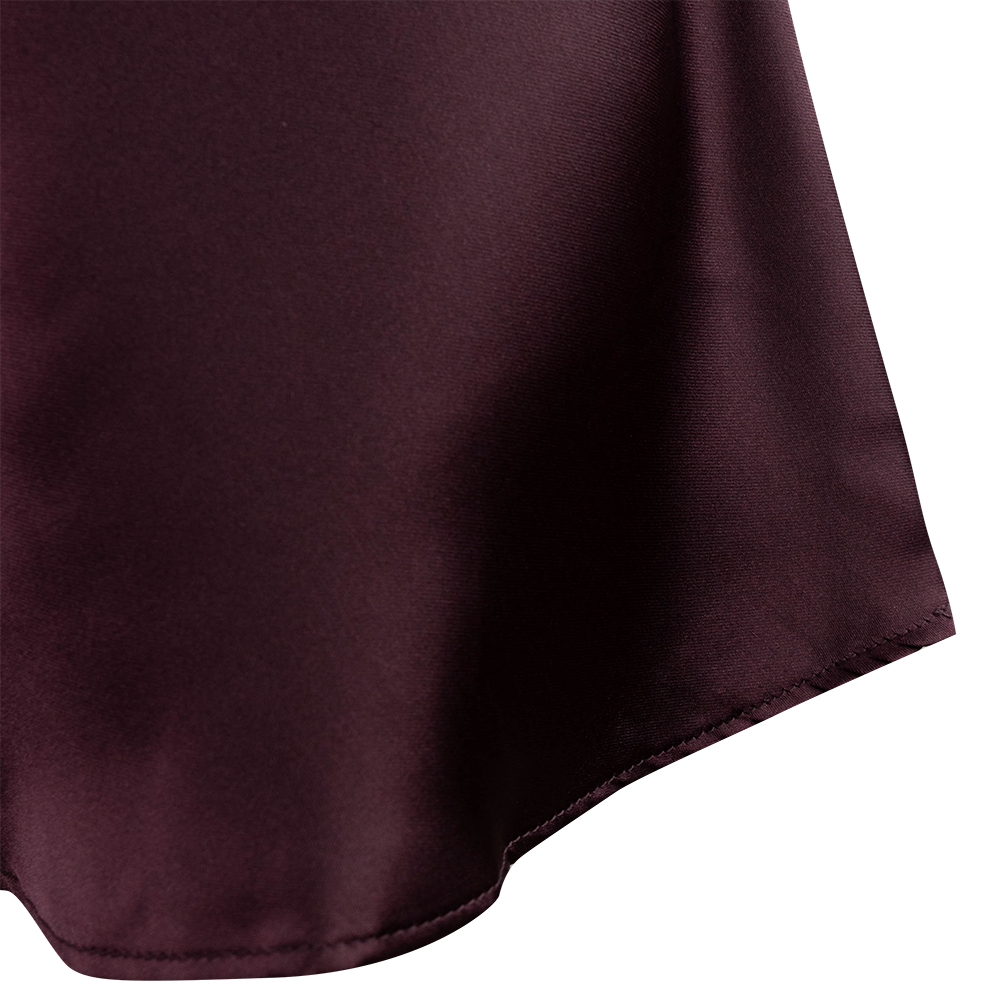 Maroon Silk Dress