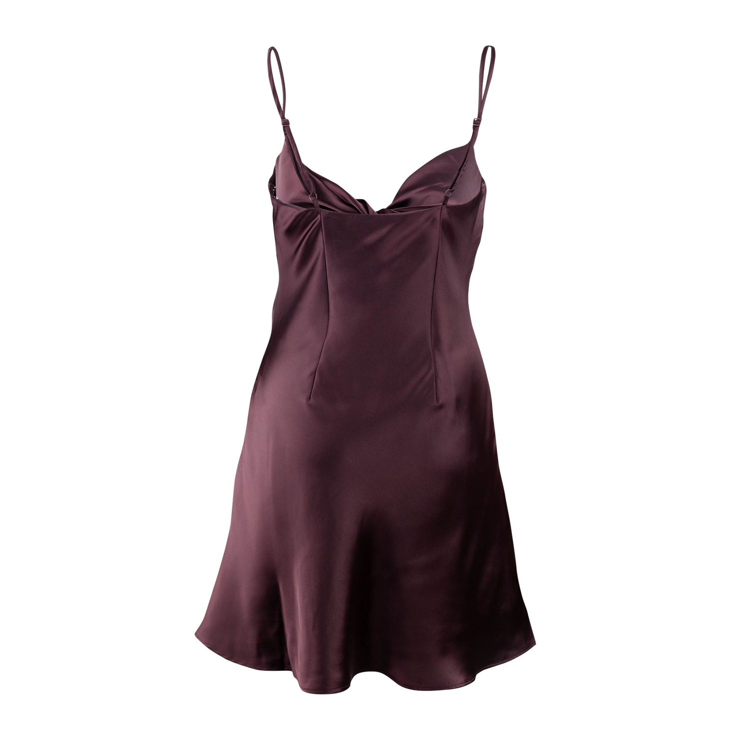 Maroon Silk Dress