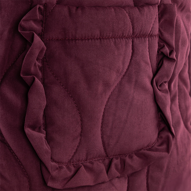 Double Zero Maroon Vest with Bows