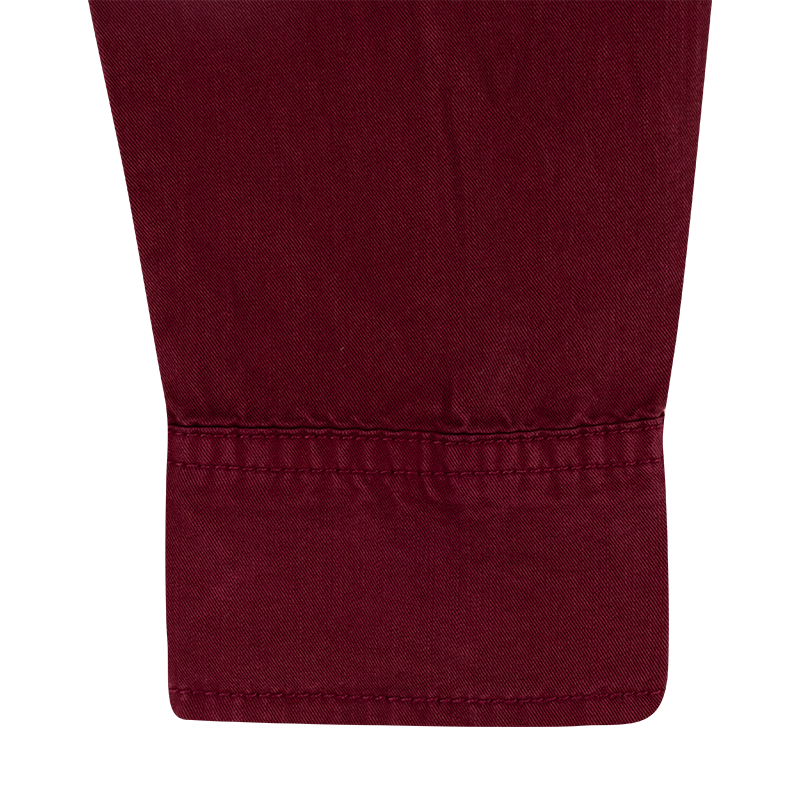 James Bordeaux Button Down Blouse