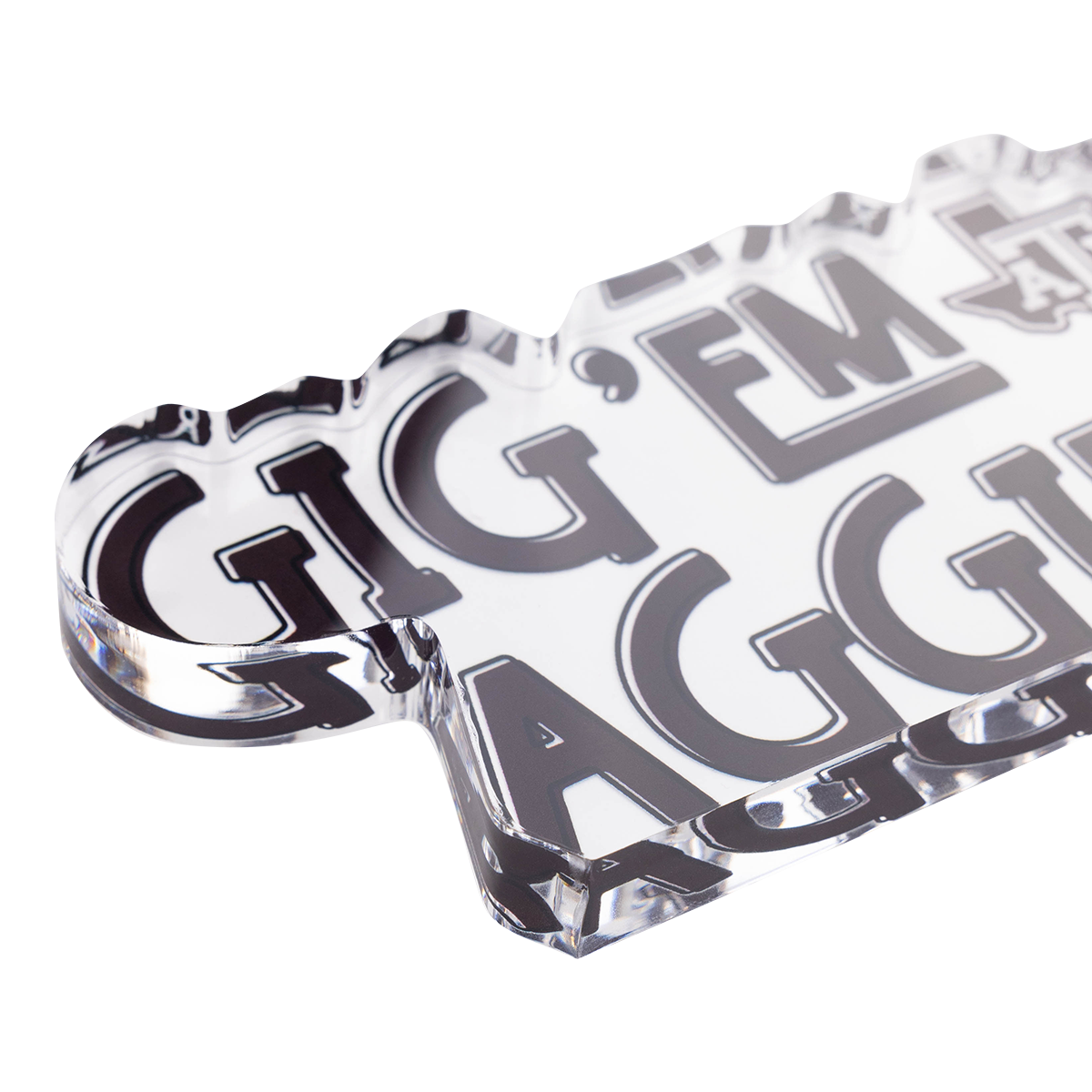 Texas A&M Gig'em Aggies Acrylic Block