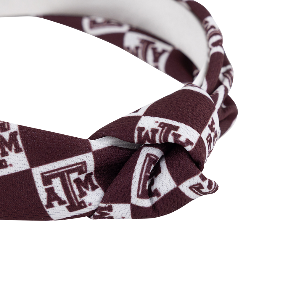 Texas A&M College Checkerboard Headband