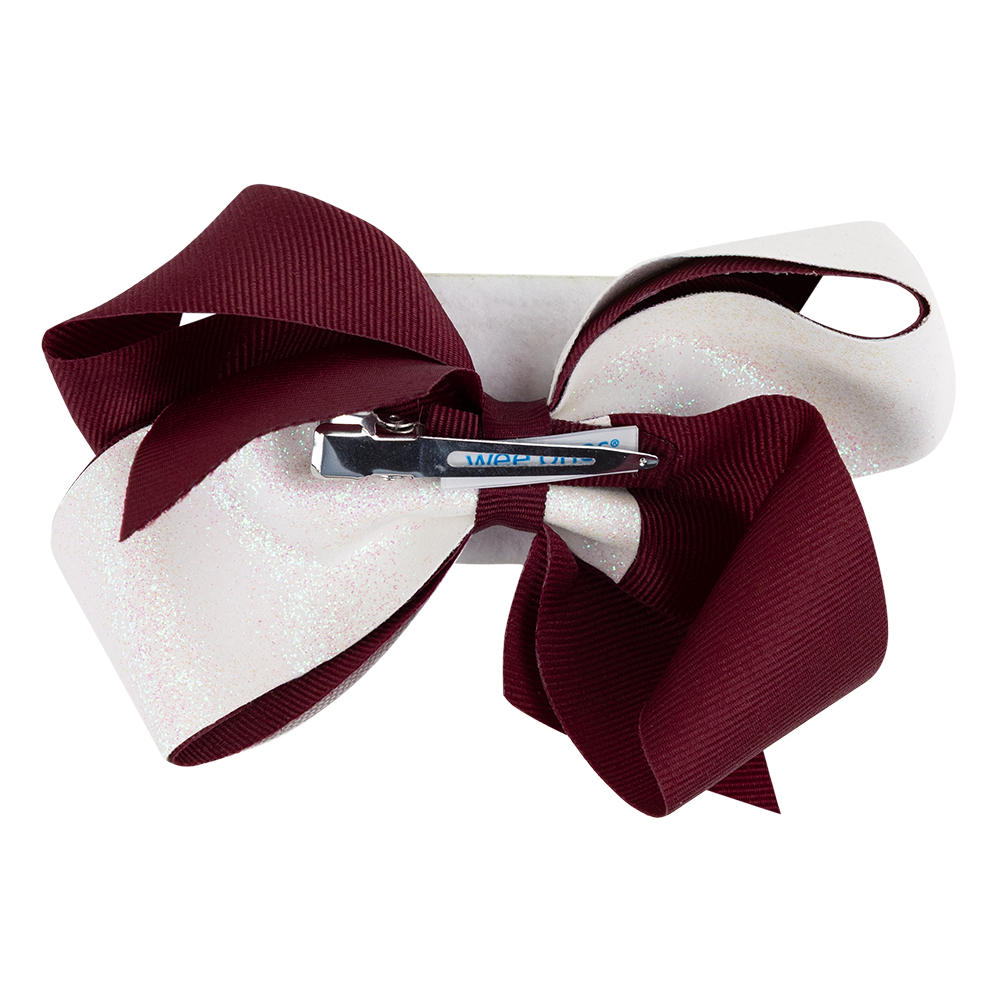 Texas A&M Divine Creations Glitter Bow
