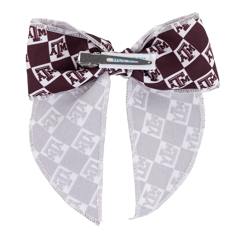Texas A&M Divine Creations Medium College Checkerboard Bow