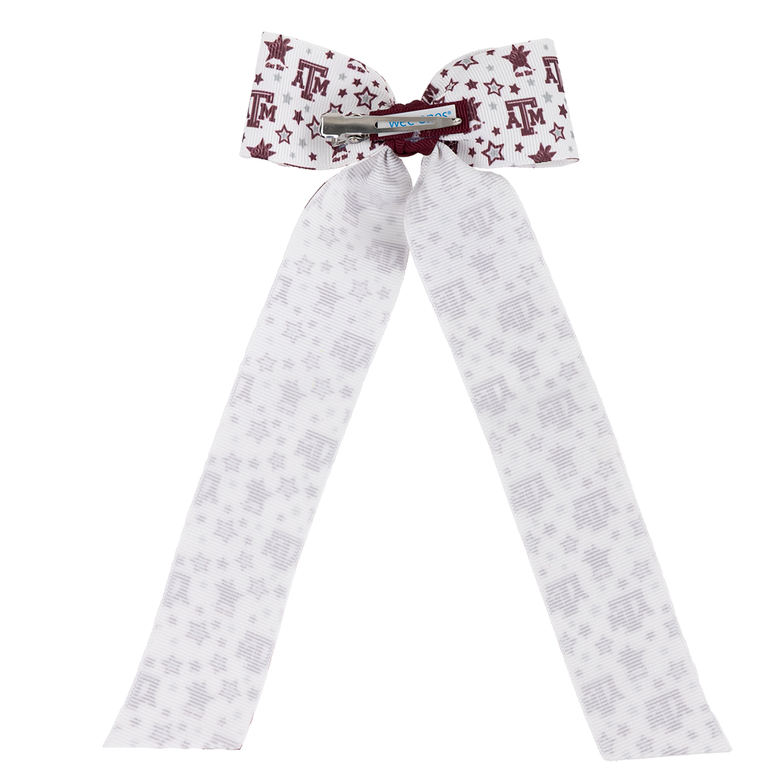 Texas A&M Divine Creations College Star Bow with Clip