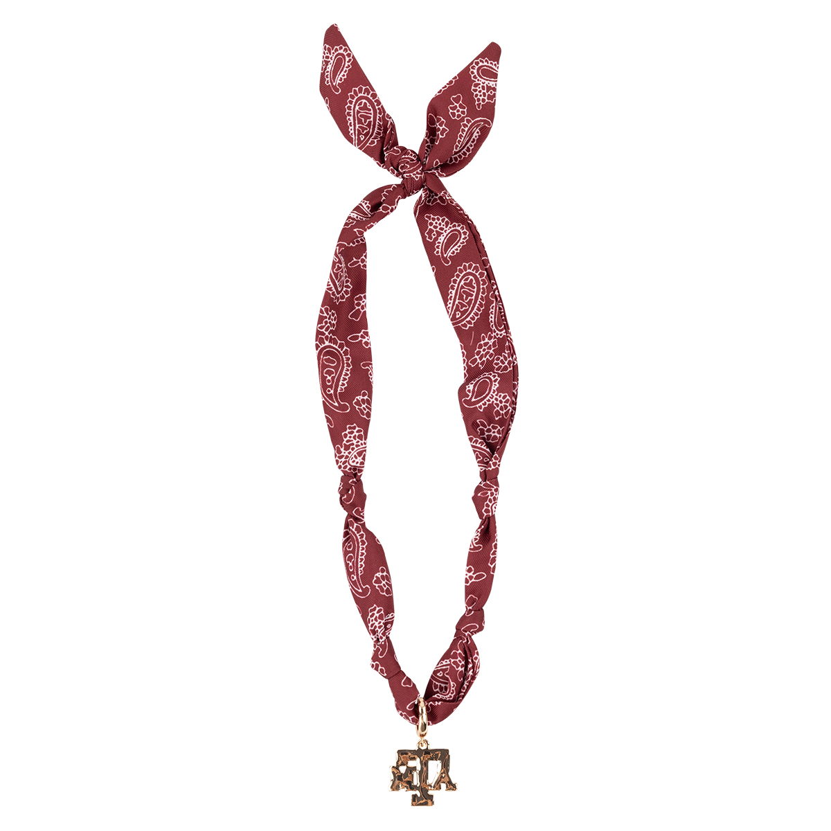 Texas A&M CANVAS Logo Bandana Scarf Necklace