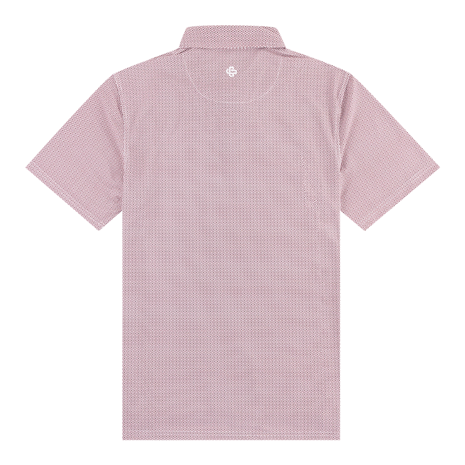 Texas A&M Collegiate Outfitters Maroon Mosaic Tile Polo