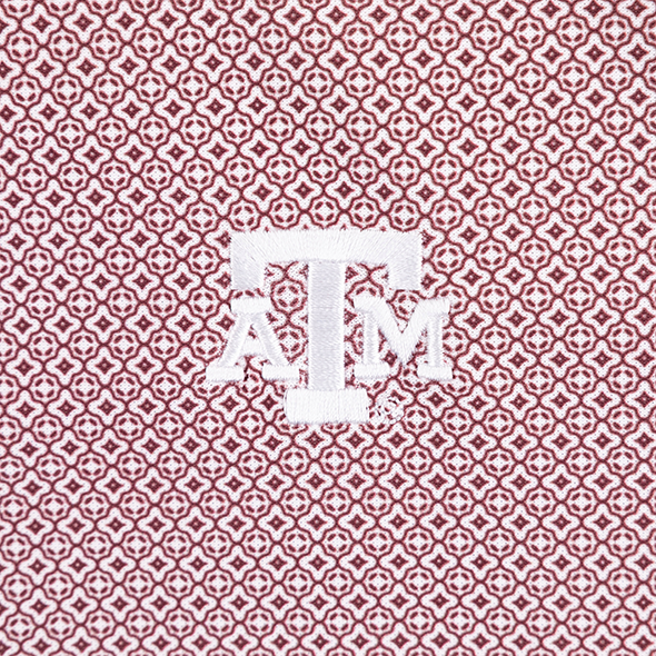 Texas A&M Collegiate Outfitters Maroon Mosaic Tile Polo