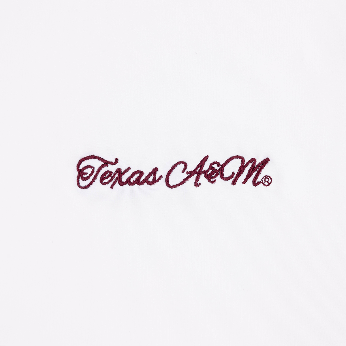 Script Texas A&M Collegiate Outfitters White Polo