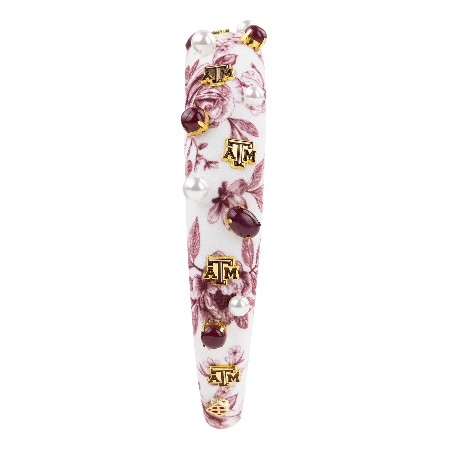 Texas A&M Floral Toile Logo Headband