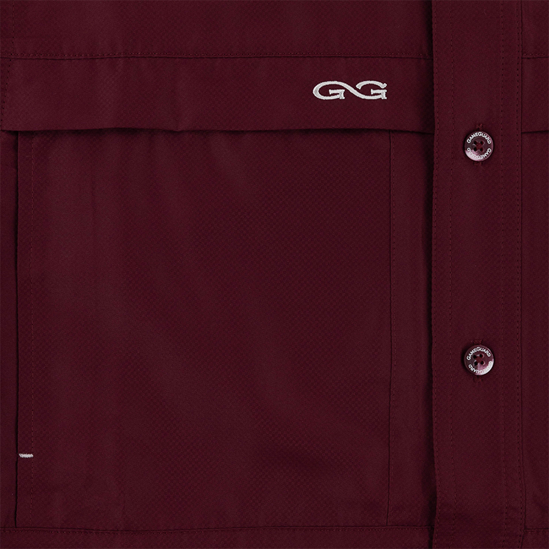 Maroon GameGuard Button Down Shirt