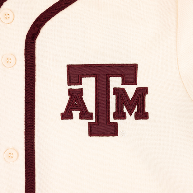 Texas A&M Colosseum Youth Baseball Jersey - Beige