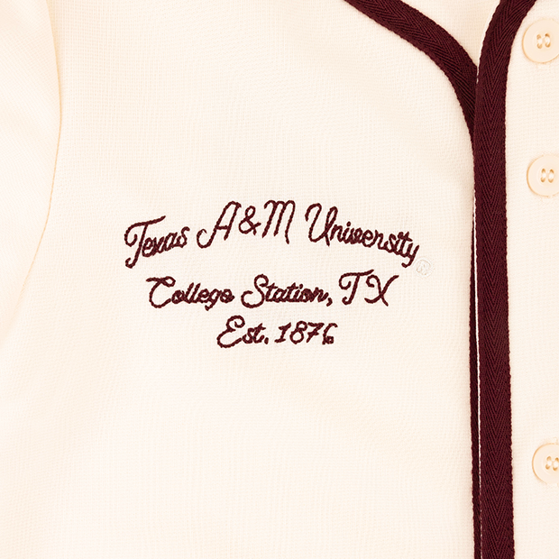 Texas A&M Colosseum Youth Baseball Jersey - Beige