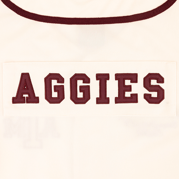 Texas A&M Colosseum Youth Baseball Jersey - Beige