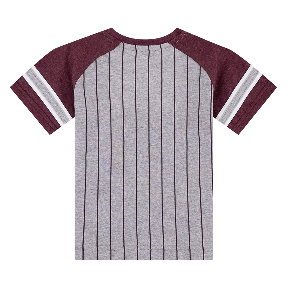 Aggies Colosseum Grey Toddler Striped T-Shirt