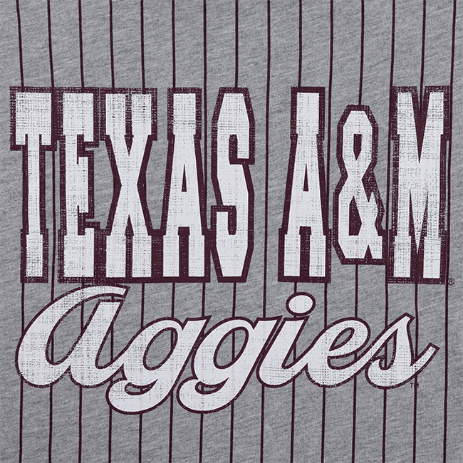 Texas A&M Grey Striped Baseball Dress
