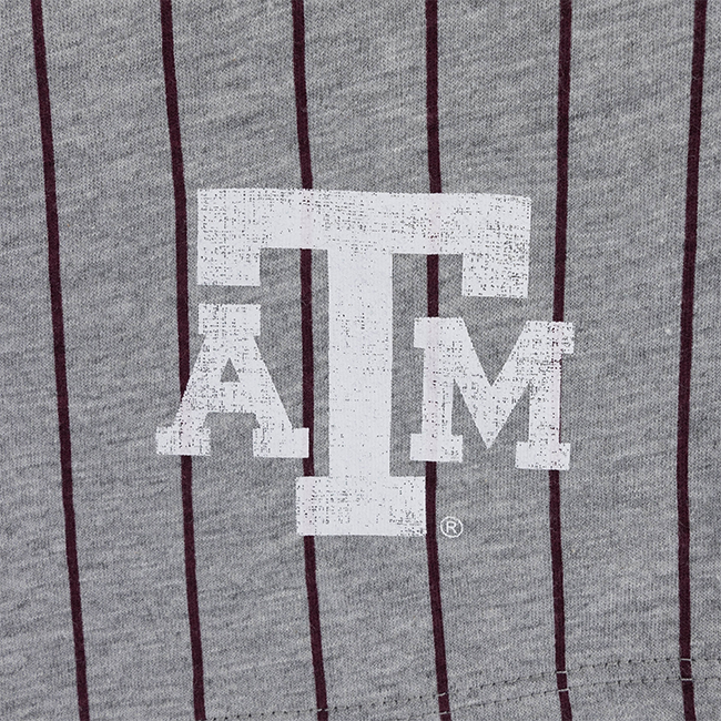 Texas A&M Grey Striped Baseball Dress