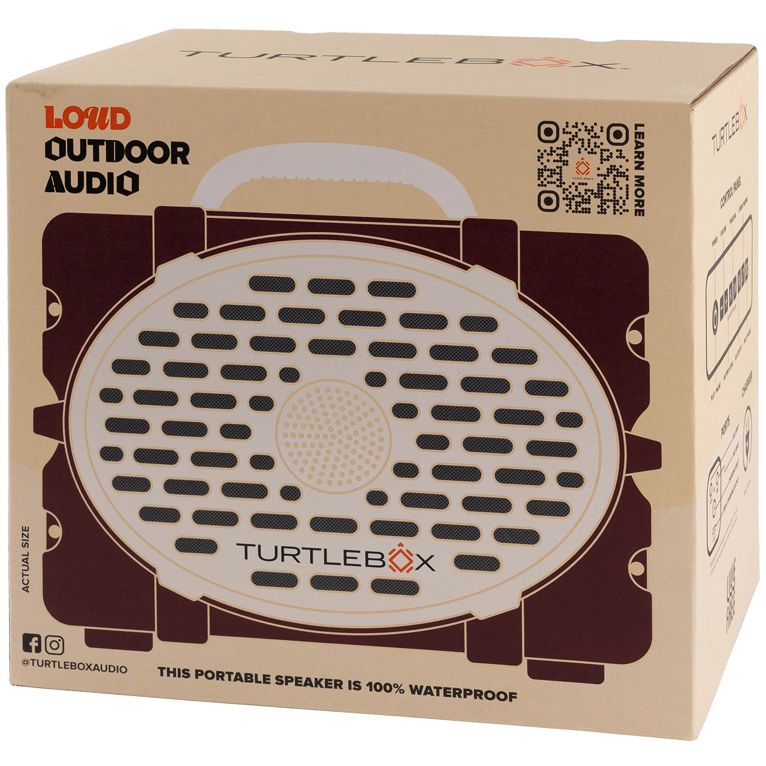 Maroon Turtlebox Speaker