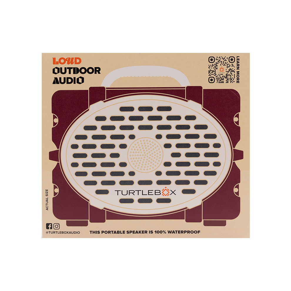 Maroon Turtlebox Speaker