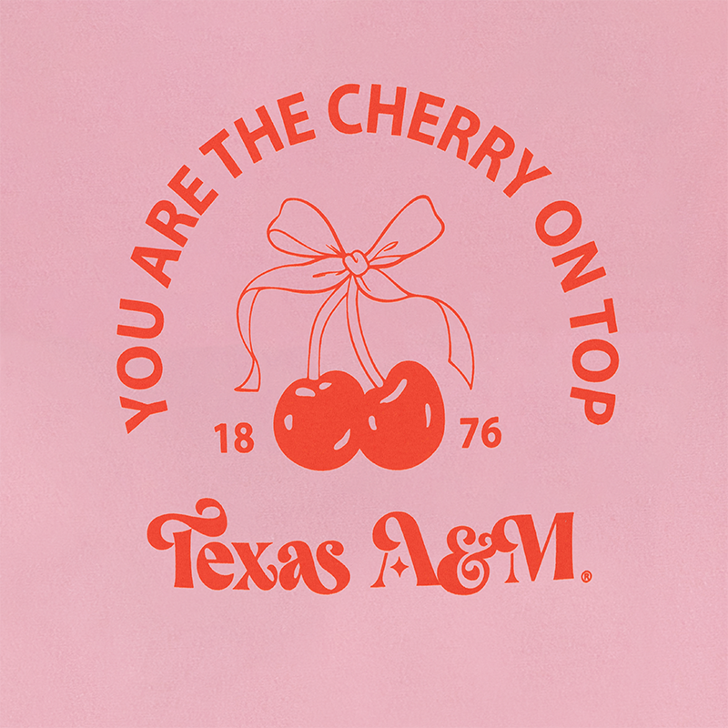 Texas A&M Comfort Colors Cherry on Top Youth T-Shirt