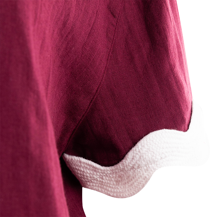 Maroon Gauze Rick Rack Set