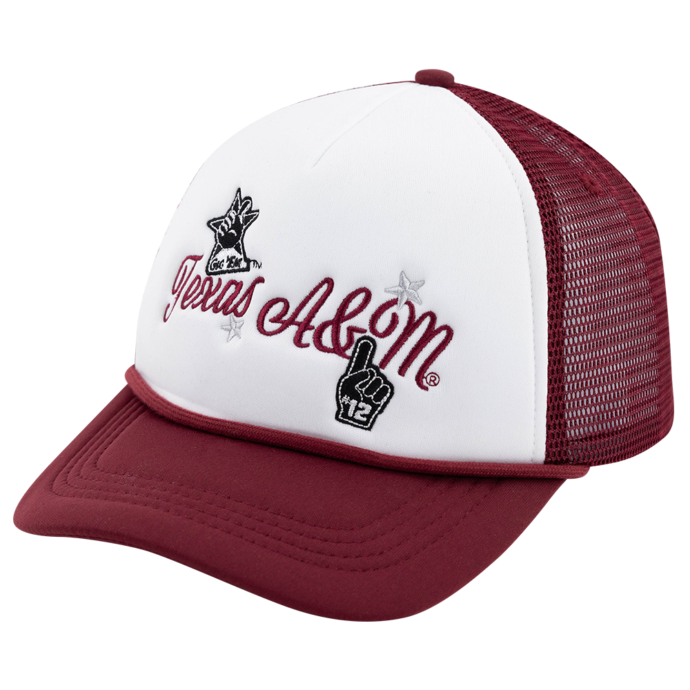 Script Texas A&M Gameday Social Victory Trucker Hat