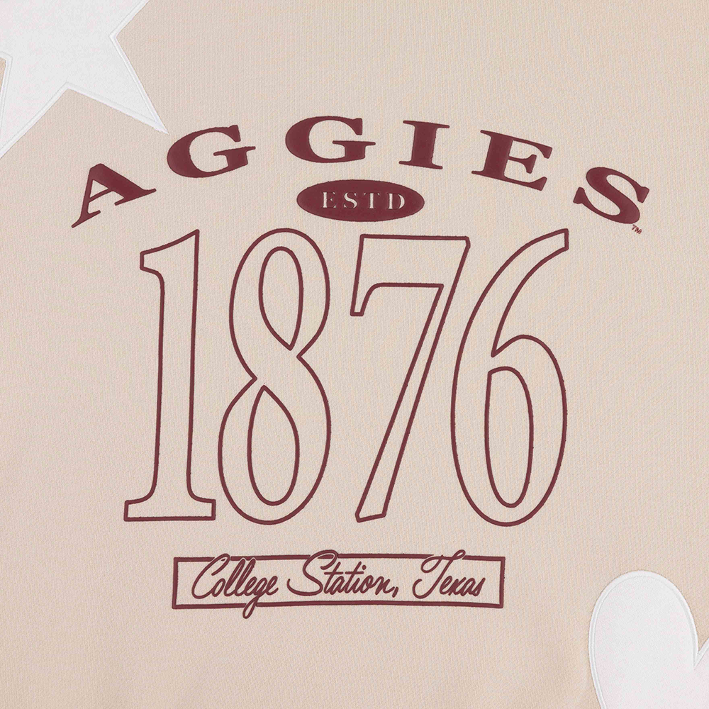Aggies Gameday Social Signature Mix Sweatshirt - Beige