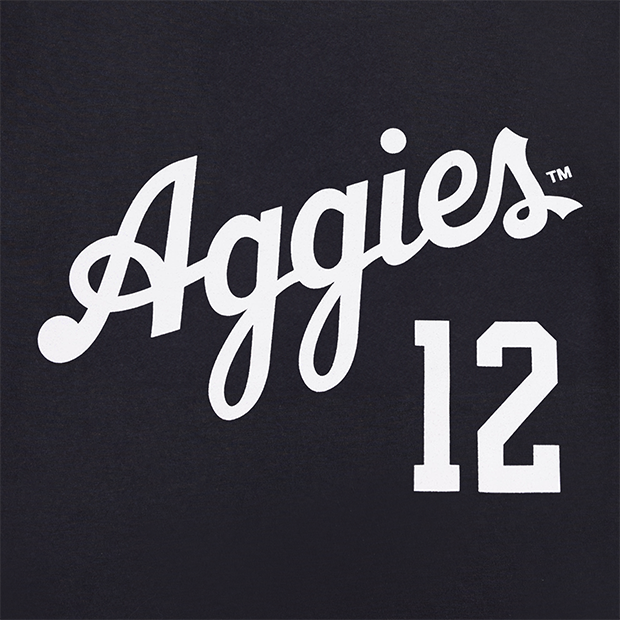 Black Script Aggies Robotic Football Player T-Shirt