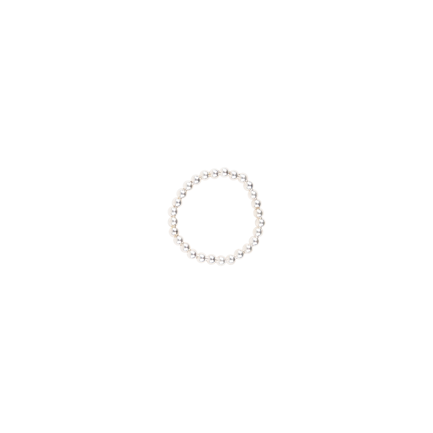 Beaded Blondes Silver Lexi 2MM Beaded Band