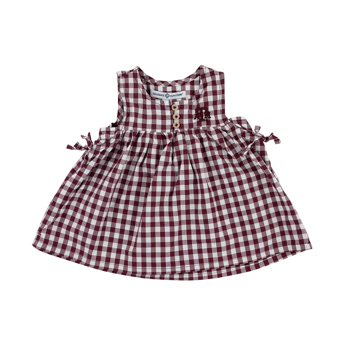 Collegiate Outfitters Infant Girls Plaid Set - Maroon