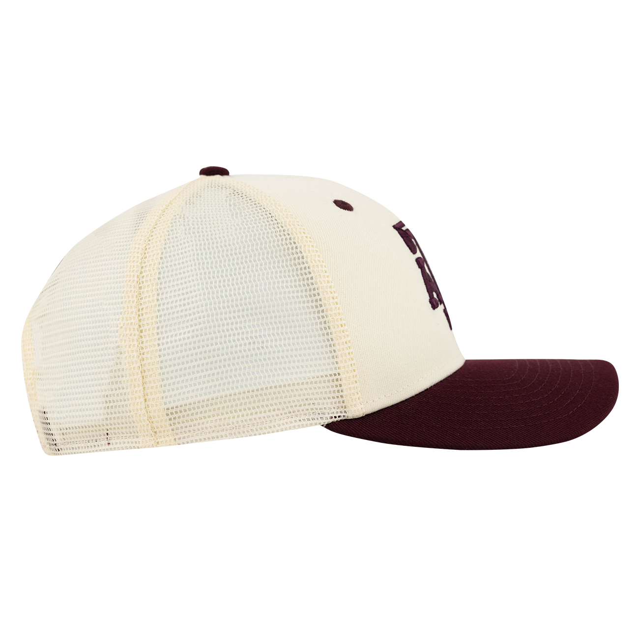 New Era Maroon and Cream ATM Mesh Back Trucker Cap