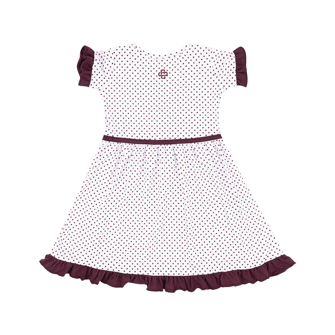 Collegiate Outfitters Reveille Polka Dot Toddler Dress