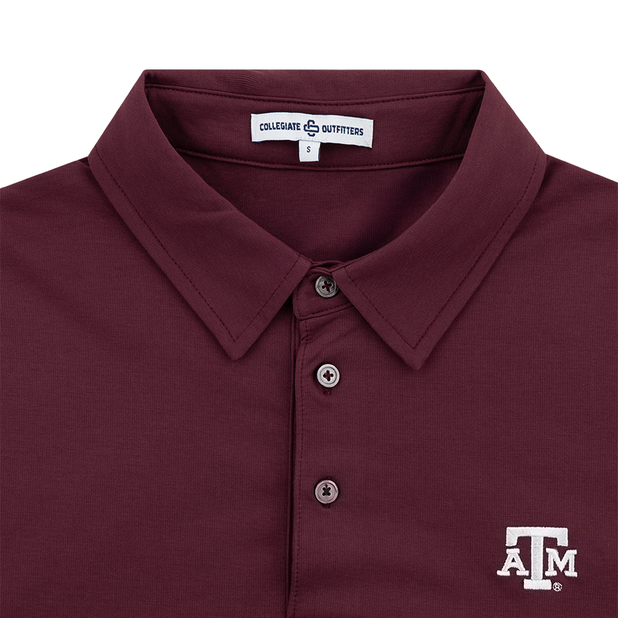 Texas A&M Collegiate Outfitters Classic Maroon Polo