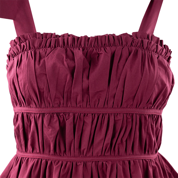 Baby Pink Ruched Bodice Mini Dress