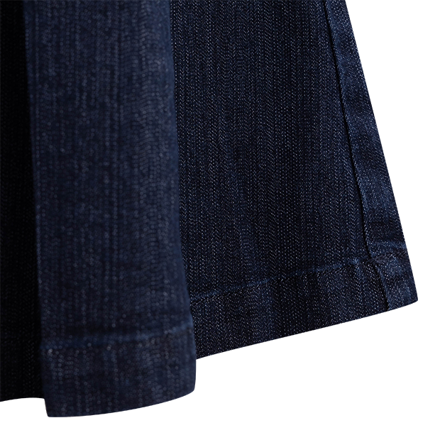 Eesome Dark Denim Dress with Bow