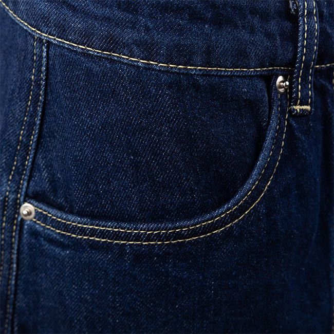 Dark Denim Wrap Tie Skort