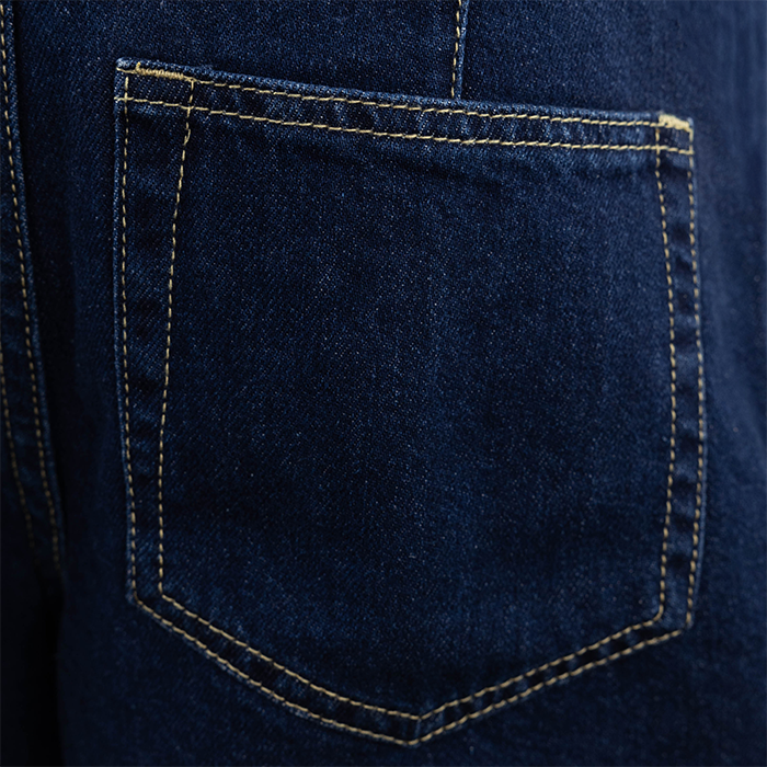 Dark Denim Wrap Tie Skort