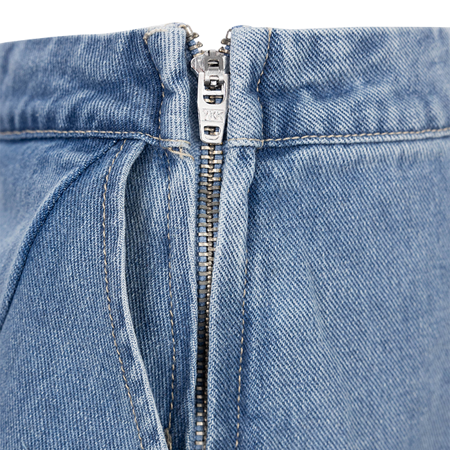 Day + Moon Light Washed Denim Skort