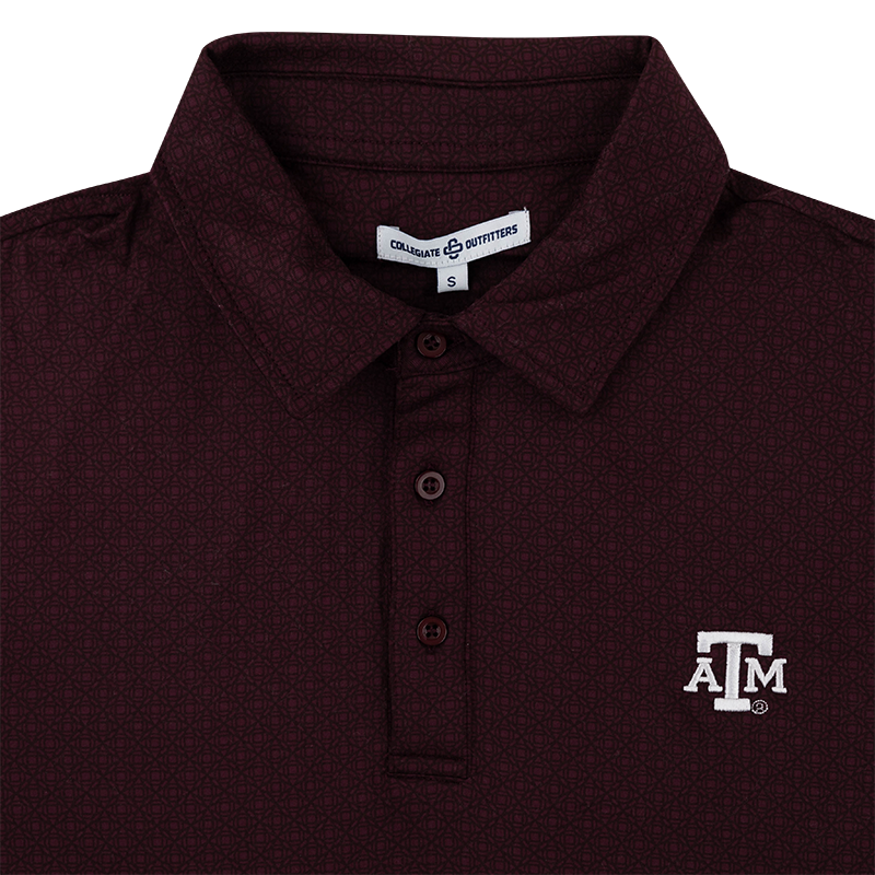 Texas A&M Collegiate Outfitters Gridiron Diamond Polo